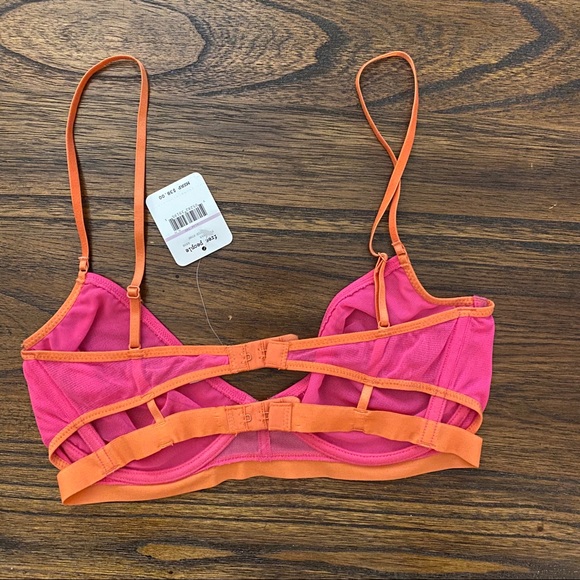 NWT Free People Double Wing Mesh Bra - Picture 6 of 6